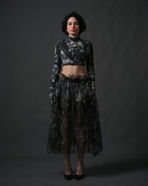 Second Skin Dead Bouquet Crop Top 2.0
