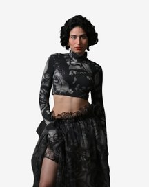 Second Skin Dead Bouquet Crop Top 2.0