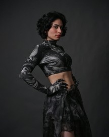 Second Skin Dead Bouquet Crop Top 2.0