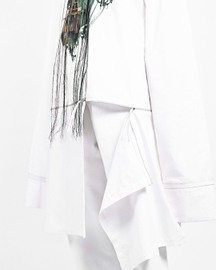 Vegetation Printed Longline Shirt Dress