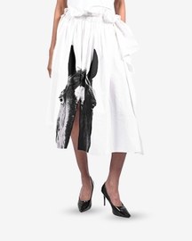 Horse Printed Cotton Skirt