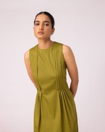 Indika Pleated Midi Dress