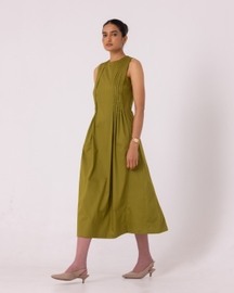 Indika Pleated Midi Dress