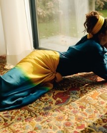 Lina Ombre Silk Sarong Set