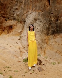 Yukti Side-Tie Blouse And Skirt