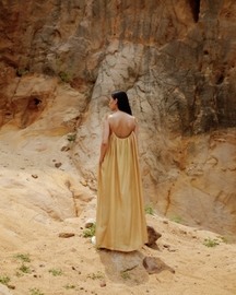 Kama Long Tie Up Dress