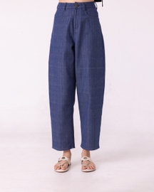 Katniss Handwoven Denim Barrel Pants