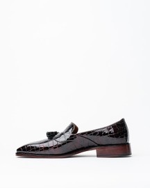 Evening Tassel Loafer With a Square Toe, Featuring Old Money Look
