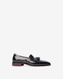 Evening Tassel Loafer With a Square Toe, Featuring Old Money Look