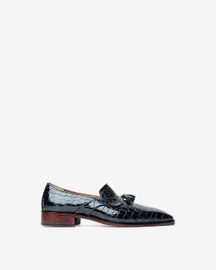 Evening Tassel Loafer With a Square Toe, Featuring Old Money Look