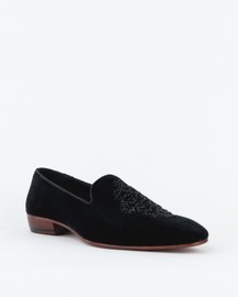 Evening Tassel Raven Black Tuxedo With Hand Embroidered Beeds