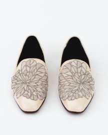 Evening Tassel Beige Tuxedo With Hand Embroidered Beeds