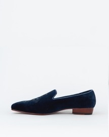 Evening Tassel Pine Blue Tuxedo With Hand Embroidered Beeds