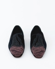Evening Tassel Raven Black Tuxedo With Hand Embroidered Beeds