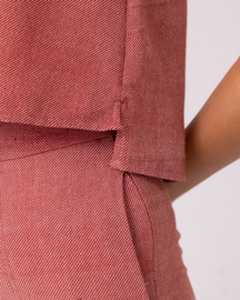 Kifli Handwoven Denim Top