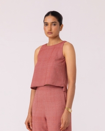 Kifli Handwoven Denim Top
