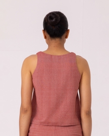 Kifli Handwoven Denim Top
