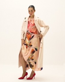 Clay Echo Trench Coat