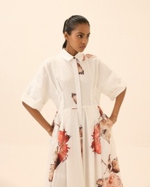 Caucasian Shirt Dress