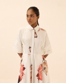 Caucasian Shirt Dress