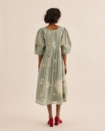 Cornflower Pleated Dress