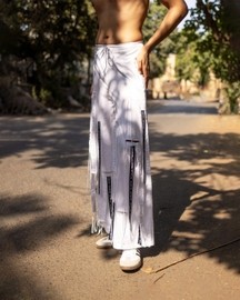 Cut-out Fringed Trousers