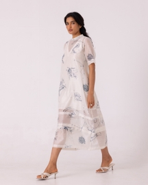 Larisa Zodiac Print Handwoven Dress