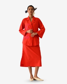 Mono Crimson Psyflora Appliqué Set