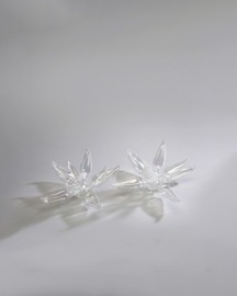 Lotus Figurine Set - Clear Iradescent