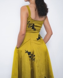 Kaika Embroidered Strap Dress