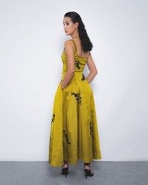 Kaika Embroidered Strap Dress