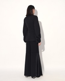 Neo Wrap Pleated Pant Suit