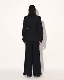 Neo Wrap Pleated Pant Suit