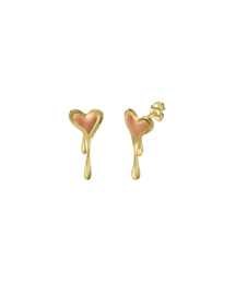 Melting Heart Duo Enamel Earrings