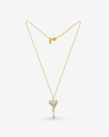 Melting Enamel Heart With Anchor Chain