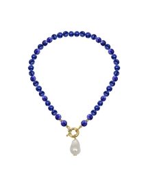 Midnight Pearl Gemstone Necklace
