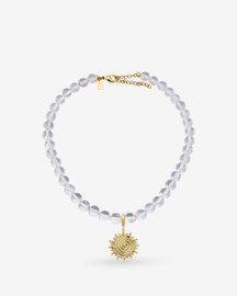 Sunny Bubble Heart Charm Necklace