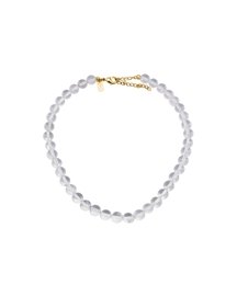 Clear Bubble Gemstone Necklace