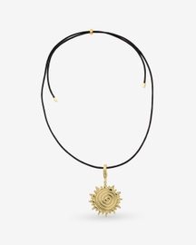 Cord Soliel Charm Necklace
