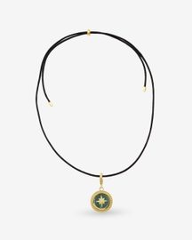 Cord Cosmic Malachite Charm Necklace