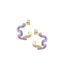 Swirl Enamel Hoops