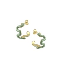 Swirl Enamel Hoops