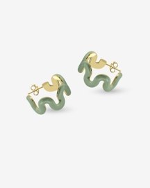 Swirl Enamel Hoops