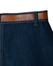 Modern Chaupar High Waisted Denim Shorts