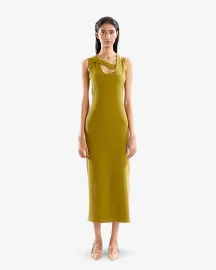 Moss Green Rib Dress