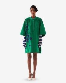 Emerald Applique Dress