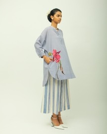 Flamingo Applique Cord Set