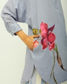 Flamingo Applique Cord Set