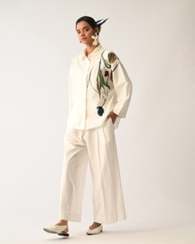 Botanica Ivory Sky Appliqué Top