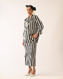 Revolt B&w Midi Skirt